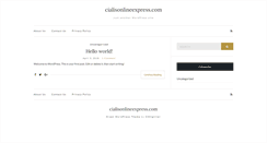 Desktop Screenshot of cialisonlineexpress.com