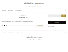 Tablet Screenshot of cialisonlineexpress.com